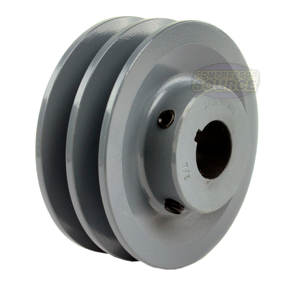 4.25" Double Groove A Section 4L Sheave with 7/8" (0.875") Keyed Bore - 2AK44-7/8