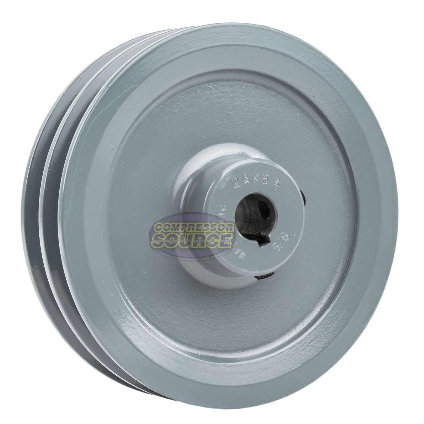 5.25" Double Groove A Section 4L Sheave with 5/8" (0.625") Keyed Bore - 2AK54-5/8