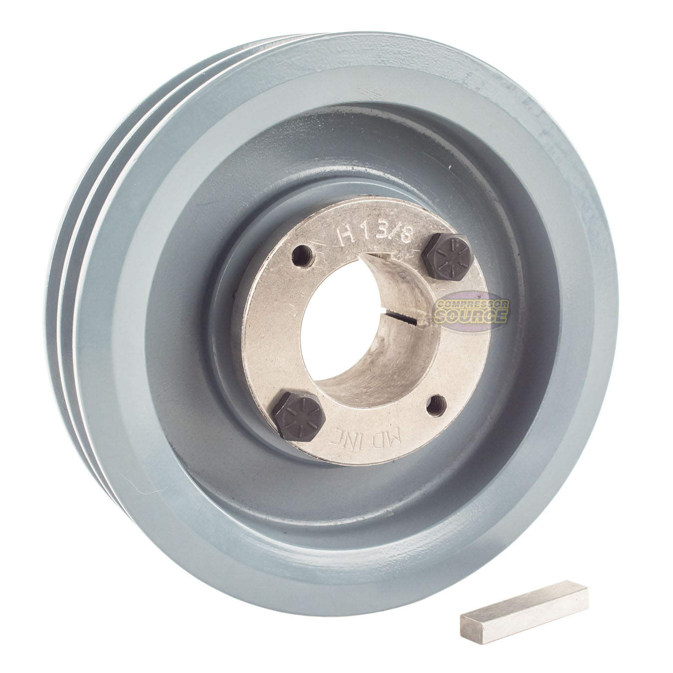 5.5" Double Groove A Section 4L Sheave with 1-3/8" (1.375") H-Style Split Taper Bushing - 2AK56H