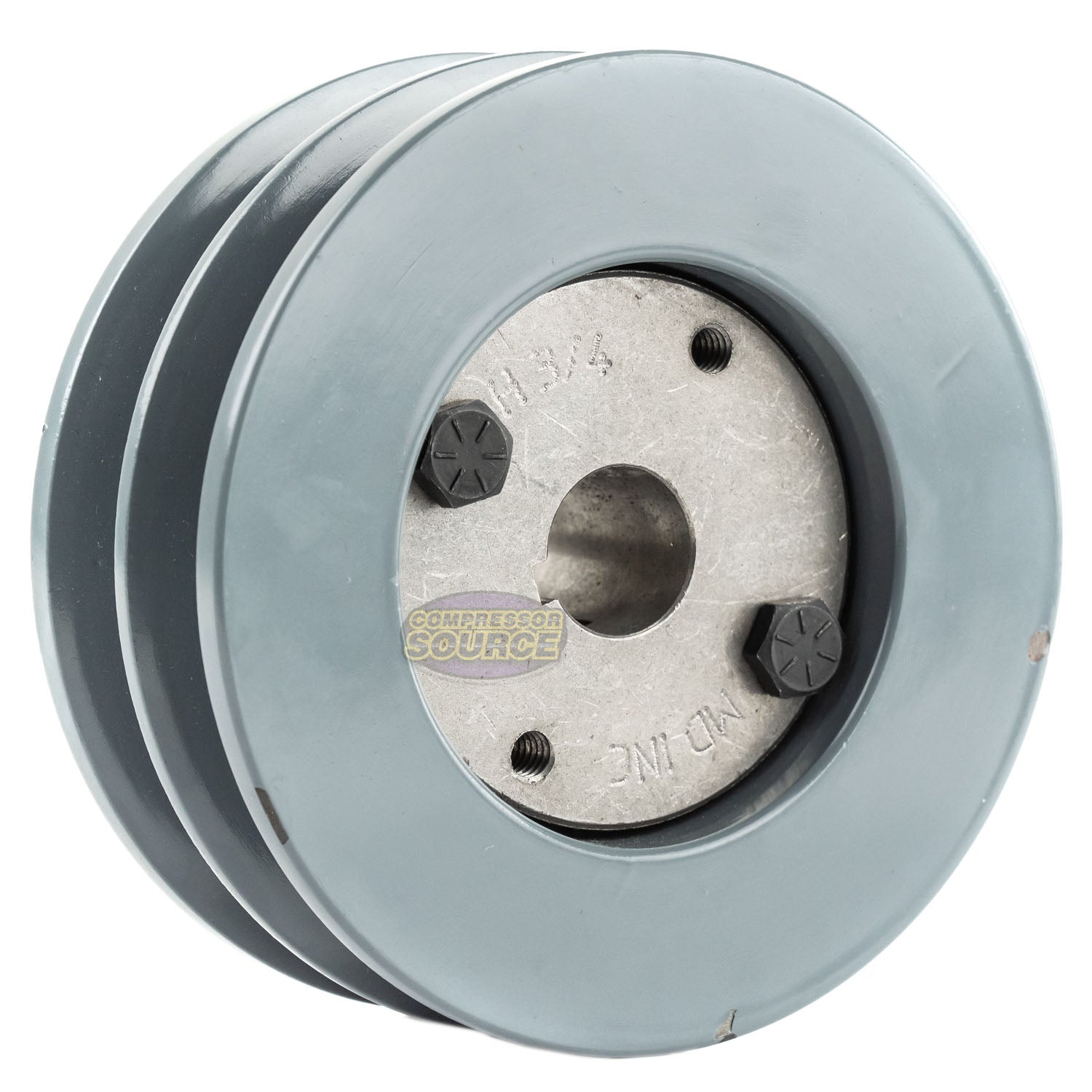 4.5" Double Groove B Section 5L Sheave with 3/4" (0.750") H-Style Split Taper Bushing - 2BK47H