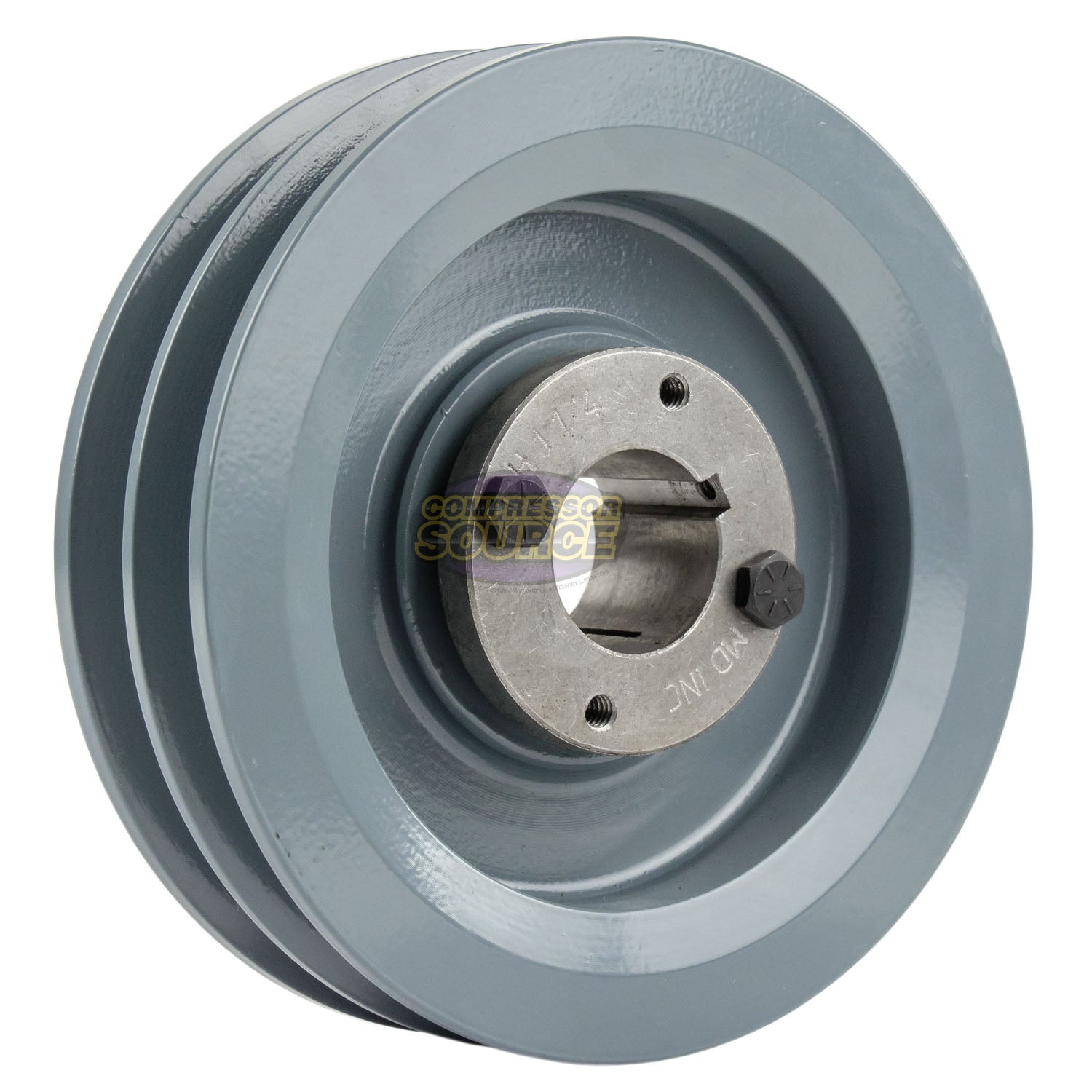 5.75" Double Groove B Section 5L Sheave with 1-1/4" (1.250") H-Style Split Taper Bushing - 2BK60H