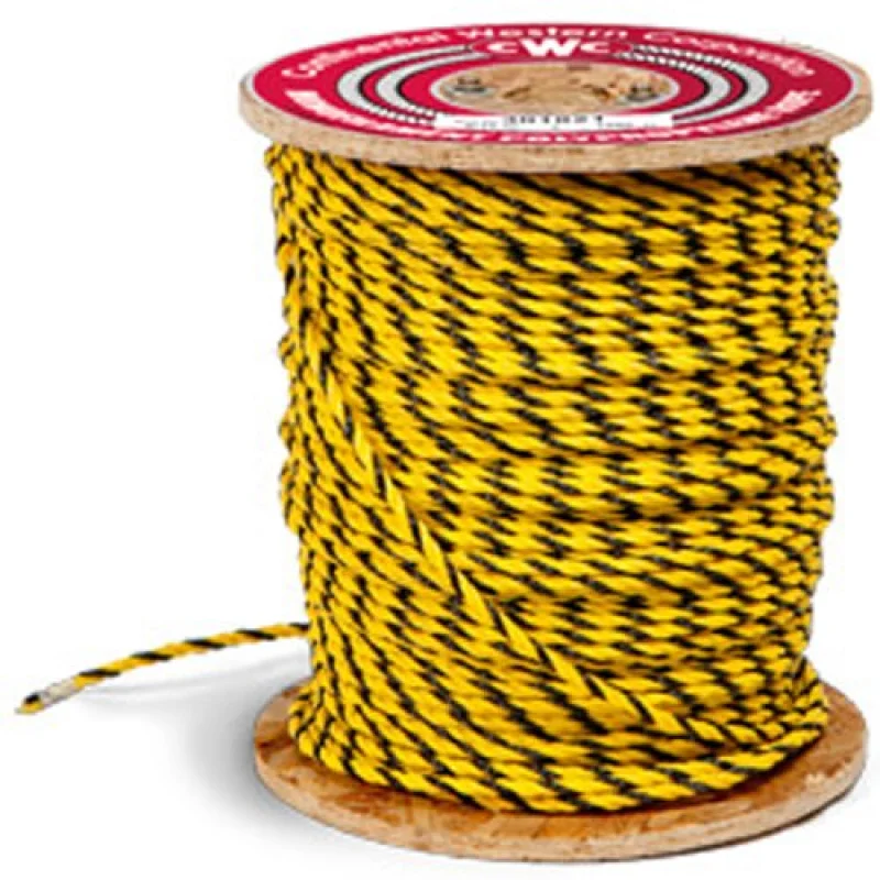 3-Strand Polypropylene Rope – 5/16″ x 1200 ft., Yellow & Black