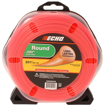 Echo Genuine 1/2 Lb Donut .080" Diameter Round Trimmer Line 305080052