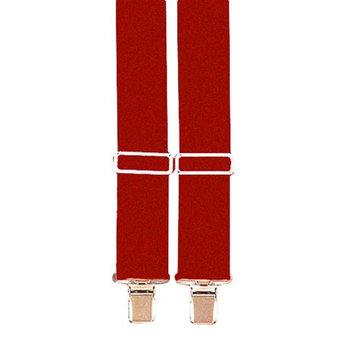 Heavy Duty Work Suspenders Red (X-Large)