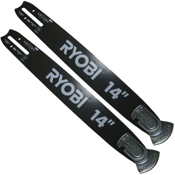 Ryobi RY3714 2 Pack of Genuine OEM Replacement 14" Guide Bars - 311482001-2PK