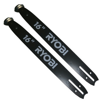 Ryobi RY3714 2 Pack of Genuine OEM Replacement 16" Guide Bars - 311482002-2PK