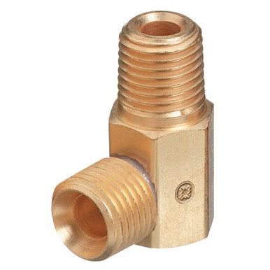 Western Enterprises Brass Hose Adaptors, Male/Male, B-Size, LH, 1 EA, #254