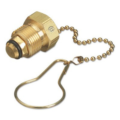 Western Enterprises Chain & Plug Assemblies, Plug Assembly, 200 psi, Inert Gas, Brass, 1 EA, #922