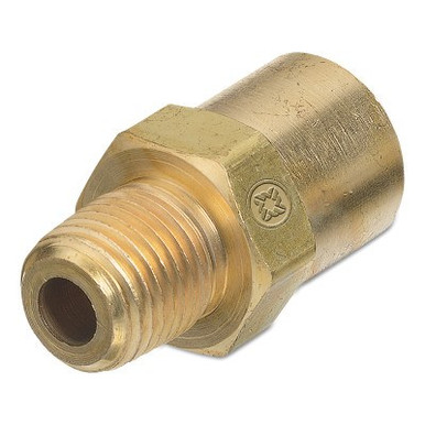Western Enterprises Inert Arc Adaptors, 200 PSIG, Brass, B-Size, 1/8 in (NPT), Inert Gas, 1 EA, #AW152A