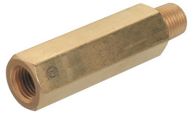 Western Enterprises Pipe Thread Extension Adapters, Adapter, 3,000 PSIG, Brass, 1/4 in (NPT), 1 EA, #BE43HP