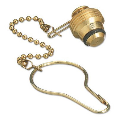 Western Enterprises Chain & Plug Assemblies, Plug Assembly, 3,000 psi, Carbon Dioxide, Brass, 10/BX, #CP320