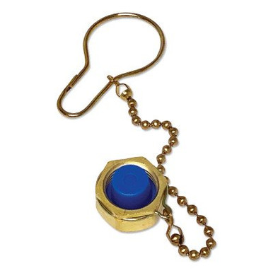 Western Enterprises Manifold One-Piece Dust Cap Assemblies, Cap, Brass, Argon/Nitrogen/Helium, 1 EA, #DC580