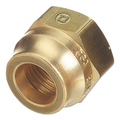 Western Enterprises Brass SAE Flare Tubing Connections, Nut, 500 PSIG, Brass, 0.75 in - 16, 10/BX, #F30