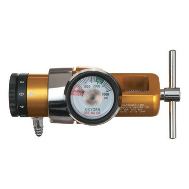 Western Enterprises OPA Compact Click-Style Regulators, Oxygen, CGA-870 Yoke, 3,000 psi inlet, 1 EA, #OPA820