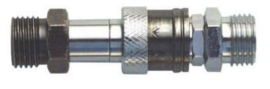 Gentec Quick Connectors, Hose-to-Hose Connector, 145 psi, Oxygen, 1 EA, #QCHHX