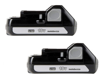 Metabo BSL1815X 2 pack of OEM 18 Volt 1.5-amp Battery - 333353M-2PK
