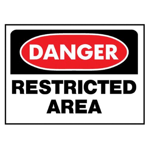 Do Not Enter Restricted Area Sign