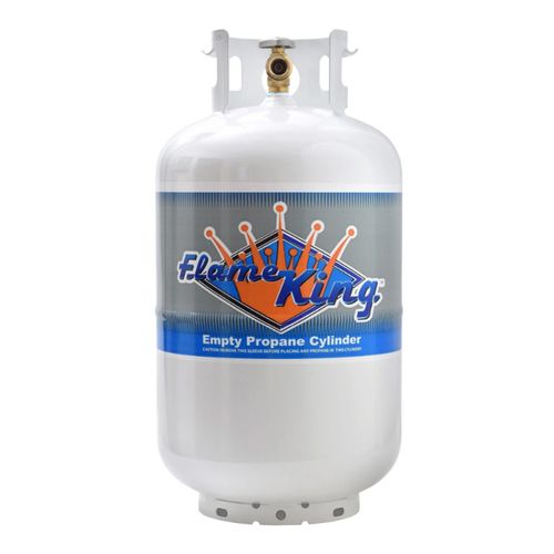 Flame King Propane Gas Cylinder w/OPD, 30 lbs. (Empty Tank)