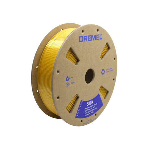 Dremel PLA Filament, Silk Finish, 1.75mm, 1.65 lb. Spool, Gold