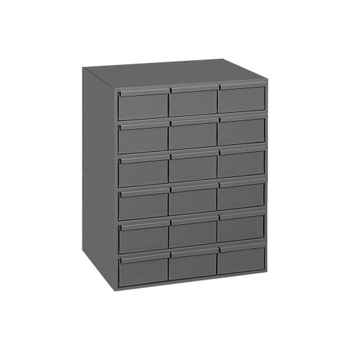 Durham Steel Drawer Storage Unit, 17-1/4"W, 18 Large Drawers