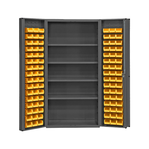 Durham Mfg Heavy-Duty Bin Cabinet, 96 Bins