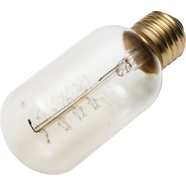 Satco Vintage T-14 Bulb, 40 Watt, Spiral, 120 Volt, Package Of 10