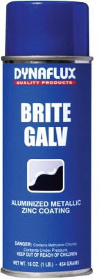 Dynaflux Ultra Brand Bright Zinc Galvanizing, 16 oz Aerosol Can, 12/CA, #DF30516