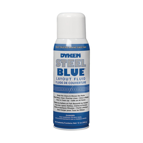 Dykem Steel Blue Layout Fluid, 12 oz. Aerosol