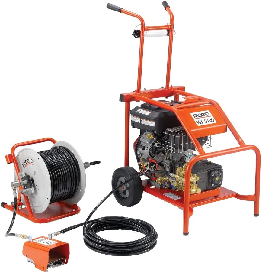 RIDGID 37413 KJ-3100 Water Jetter with Hose Reel [Pallet Ship]