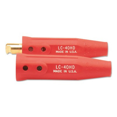 Lenco Cable Connector, Double Oval-Point Screw Connection, 3/0-4/0 Cap., Red, 1 EA, #5061