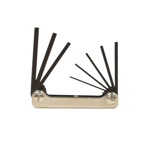 Eklind Fold-up Hex Set Fractional 8-Piece, 3/32" - 1/4"