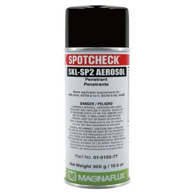 Magnaflux Spotcheck SKL-SP2 Solvent Removable Penetrant, Liquid Aerosol Can, Net Volume 10.5 oz, 1 CA, #1515577