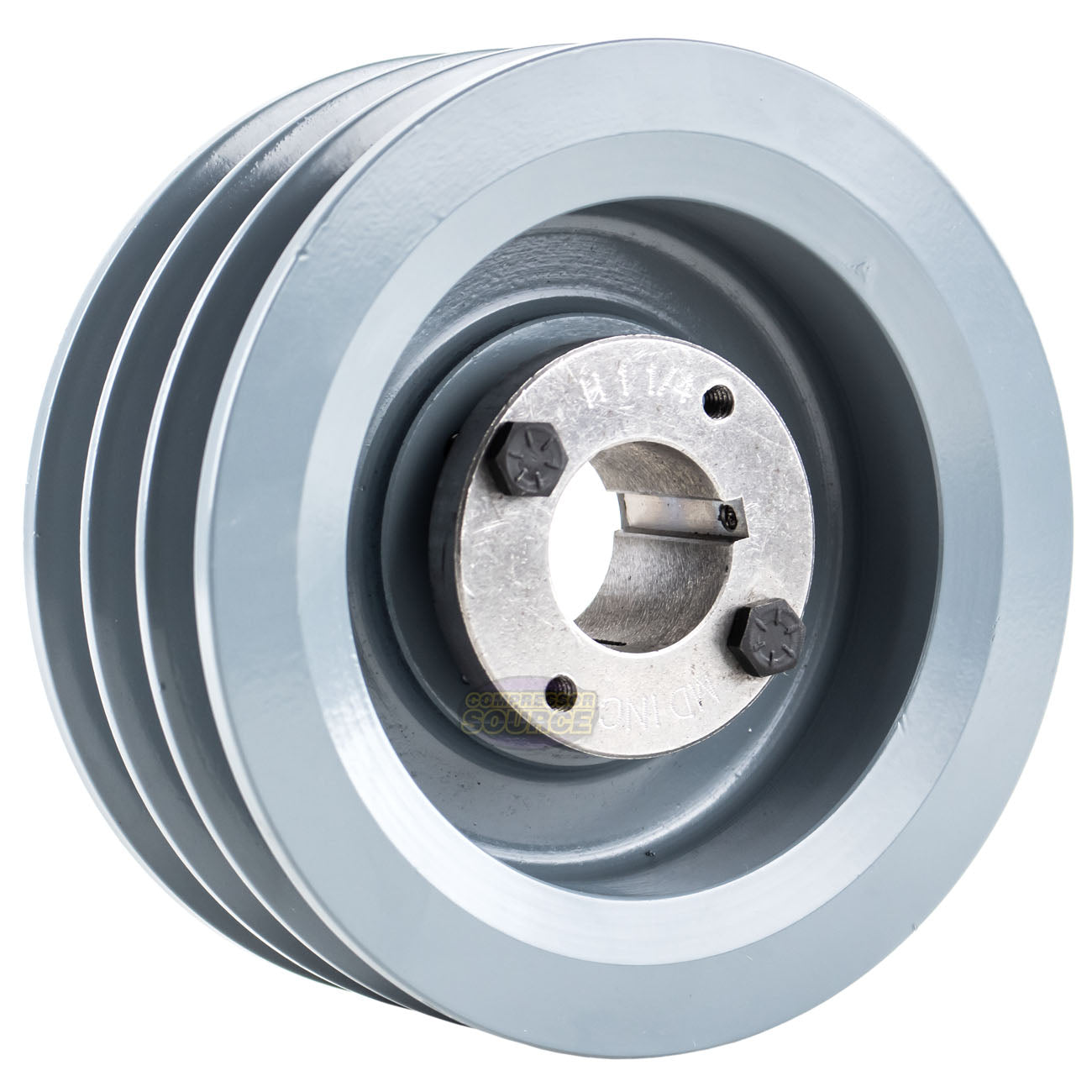 6" Triple Groove Pulley fits B Section V-Belt 5L with 1-1/4" Sheave Bushing 3BK62H
