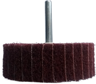 Wendt 117809 | 3 x 1 x 1/4 In. Shank Interleaf Flap Wheel | Fine / 180 Grit
