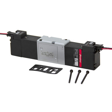 24 Volt DC Manifold 4-Way 3-Position DoubleSolenoid Air Valve Humphrey HA243-4E2-83-PS-L