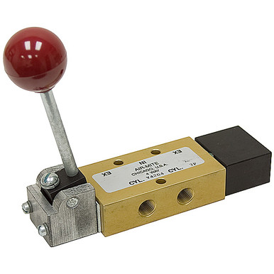 4 Way 3 Position Air Valve w/ Spring to Center Air-Mite V-4204-3P