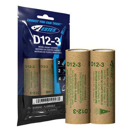 Estes Engines Mighty "D" (24 mm), D12-3