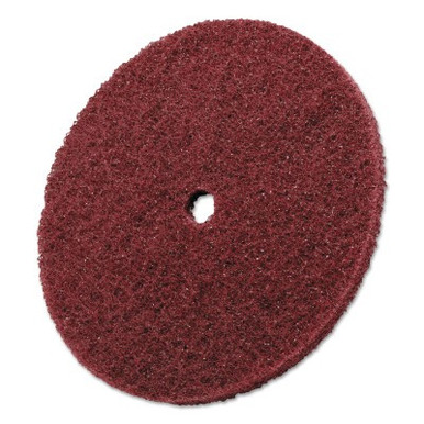 3M Scotch-Brite High Strength Discs, 6 X 1/2, 4,000 rpm, Aluminum Oxide, Very Fine, 10/CT, #7000120987