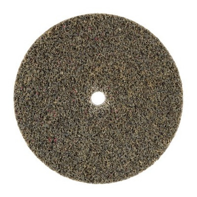 3M Scotch-Brite Deburr and Finish PRO Unitized Wheels, 3 Dia, 1/4 in Arbor, Ceramic, 40/CA, #7100053419