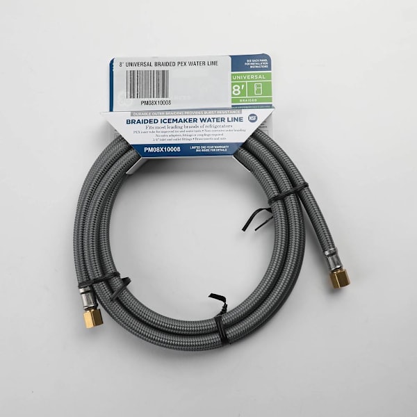 GE Replacement 8' Universal Braided Water Line, Part# Pm08x10008