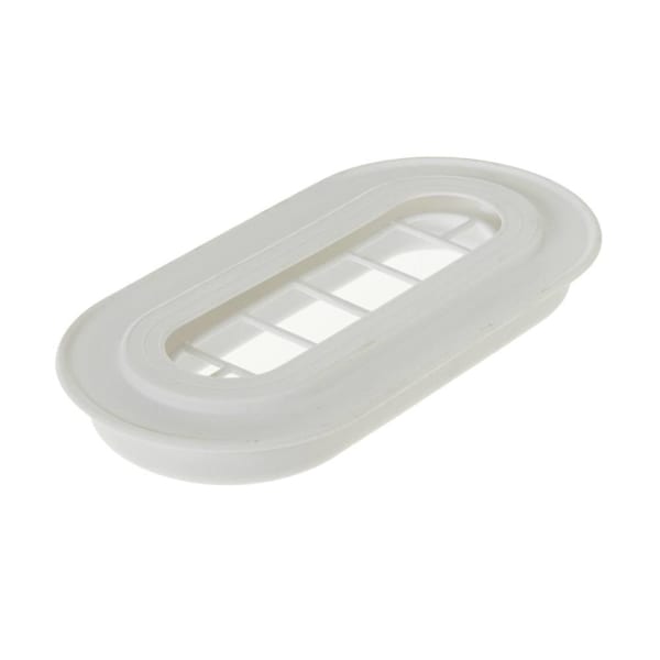 GE Replacement White Oval Port Gasket For Refrigerator, Part# Wr14x10364