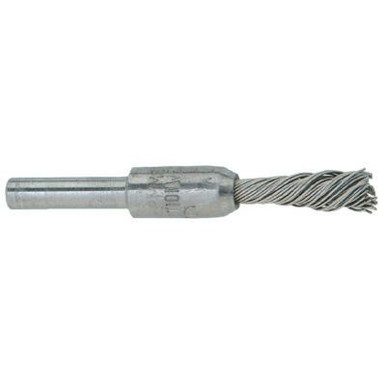 Pferd Singletwist Knot End Brushes, Stainless Steel, 20,000 rpm, 1/4" x 2 3/4", 10/BX, #83283