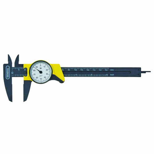 General 6" Dial Calipers 1000ths-reading Dial Single Revol. Caliper