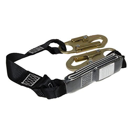 PeakWorks V81031065 -SHOCK ABSORBING LANYARD (110 – 220 LB CAPACITY) - SP - SINGLE LEG - SNAP HOOKS - 2.5' (0.8 M)