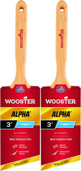 Wooster Genuine 3" Alpha Angle Sash Paintbrush 2-Pack, 4231-3-2PK