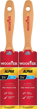 Wooster Genuine 1.5" Alpha Flat Paintbrush 2-Pack, 4233-1.5-2PK