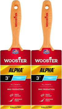 Wooster Genuine 3" Alpha Flat Paintbrush 2-Pack, 4233-3-2PK