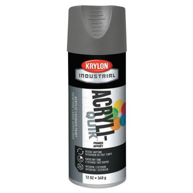 Krylon Industrial Primers, 12 oz Aerosol Can, Gray, 6/CA, #K01318A07