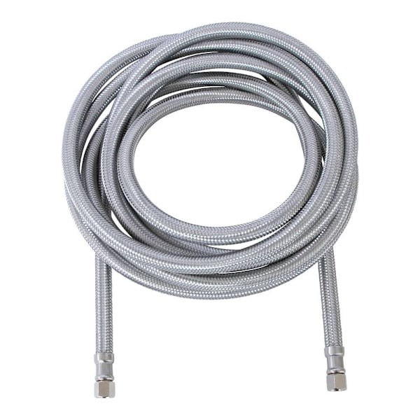 ENDURANCE PRO Refrigerator Ice Maker Water Line 10ft Braided SST 1/4in. Fitting