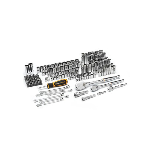 GearWrench 1/4", 3/8" & 1/2" Drive 6-Point SAE/Metric Mechanic's Tool Set, 185-Piece